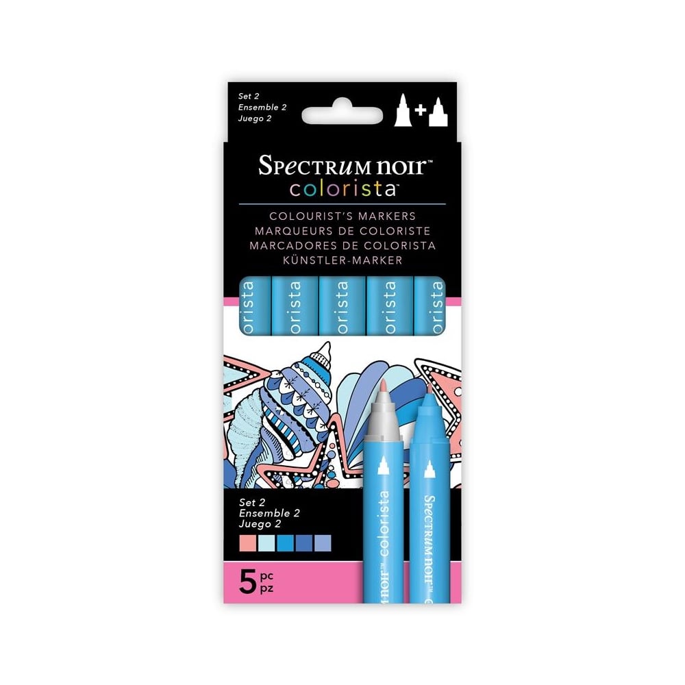 Spectrum Noir Colorista 5pk Markers - Set 2