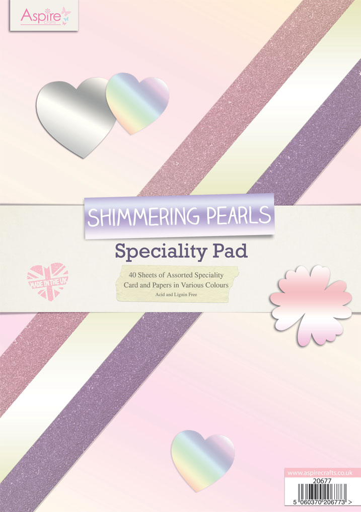 A4 Shimmering Pearls 40 sheets Speciality Pad