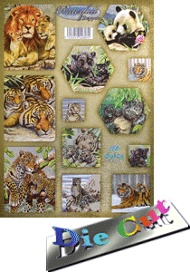 DISCONTINUED Dufex DIE CUT Waterfall Toppers ~ Wildlife