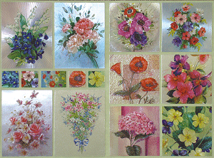 DISCONTINUED Dufex Floral Arangements Stickers