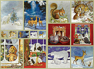Dufex Christmas Animals Stickers