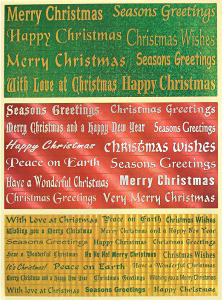 DISCONTINUED Dufex Christmas Greetings Strips 2 Stickers