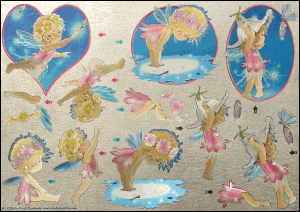 DISCONTINUED Dufex 3D Fairies Decoupage