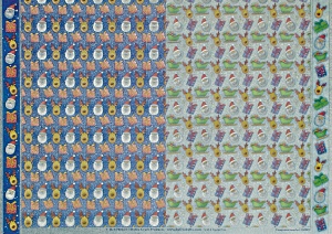 DISCON Dufex Freestyle DIE CUT Decoupage ~ Santa & Rudolph backg