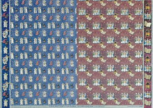 DISCON Dufex Freestyle DIE CUT Decoupage ~ Musical Snowmen backg