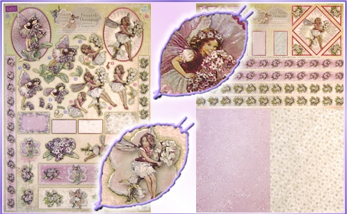 DISCONTINUED Flwr Fairies Heliotrope & Wild Cherry Blossom Decou