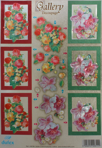 DISCONTINUED Dufex Gallery DIE CUT Roses & Lilies
