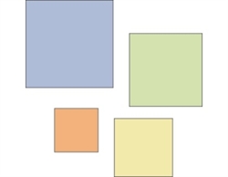 Set of 4 Cuttlebug Dies ~ Square Frames 37-1216