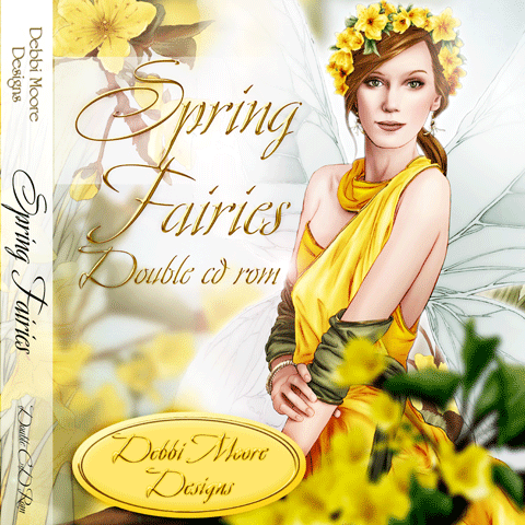 Debbi Moore Spring Fairies Double CD ROM