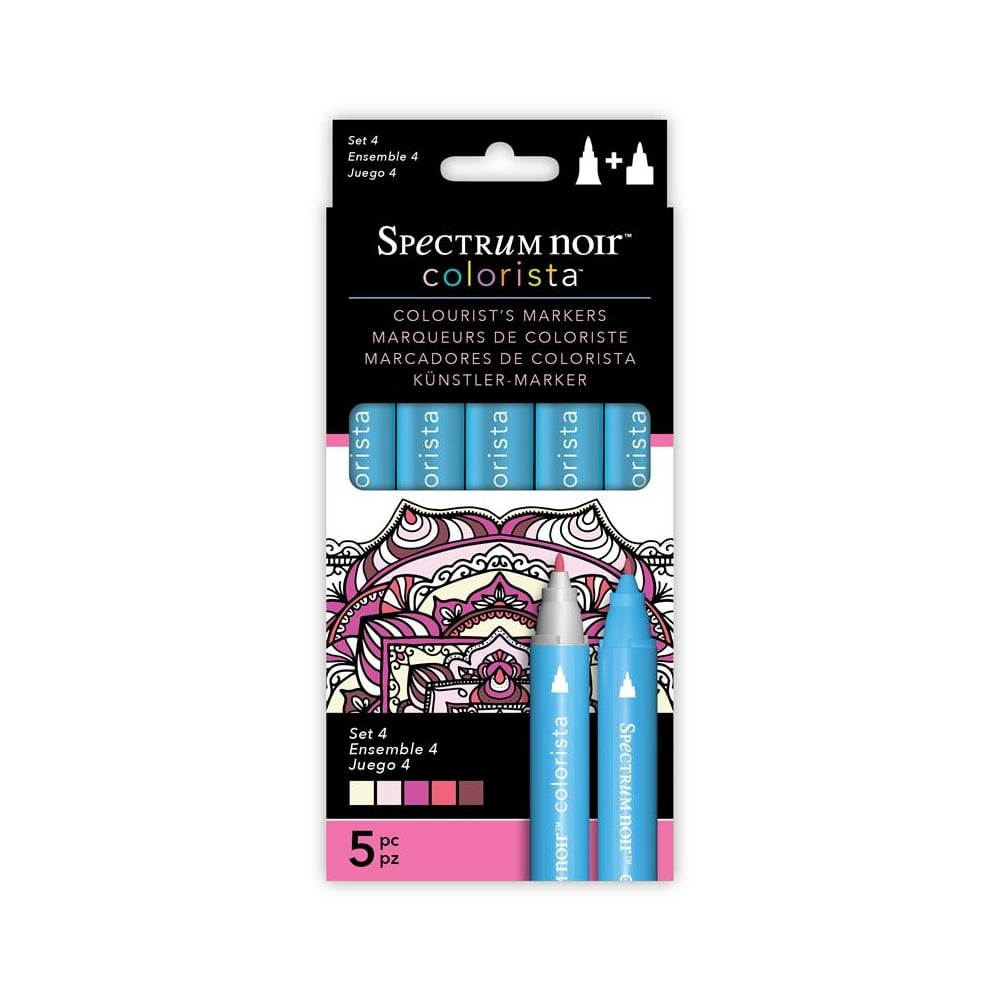 Spectrum Noir Colorista 5pk Markers - Set 4