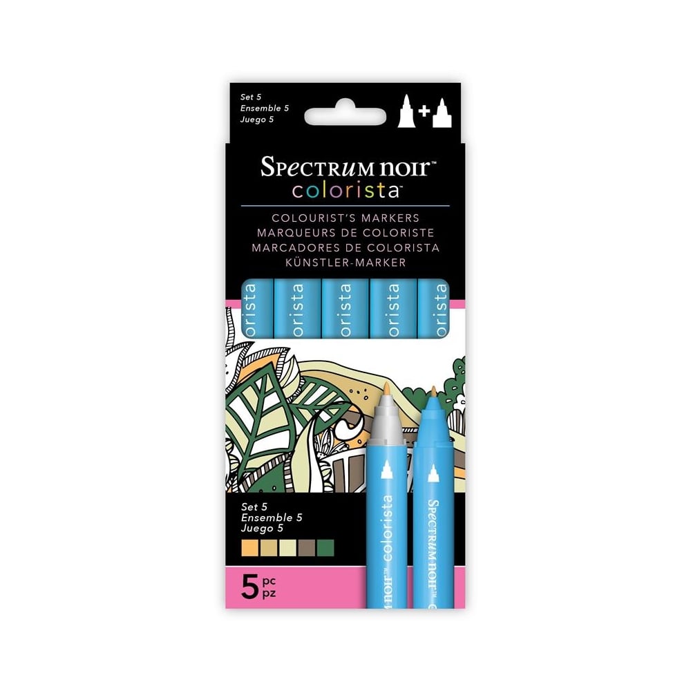 Spectrum Noir Colorista 5pk Markers - Set 5