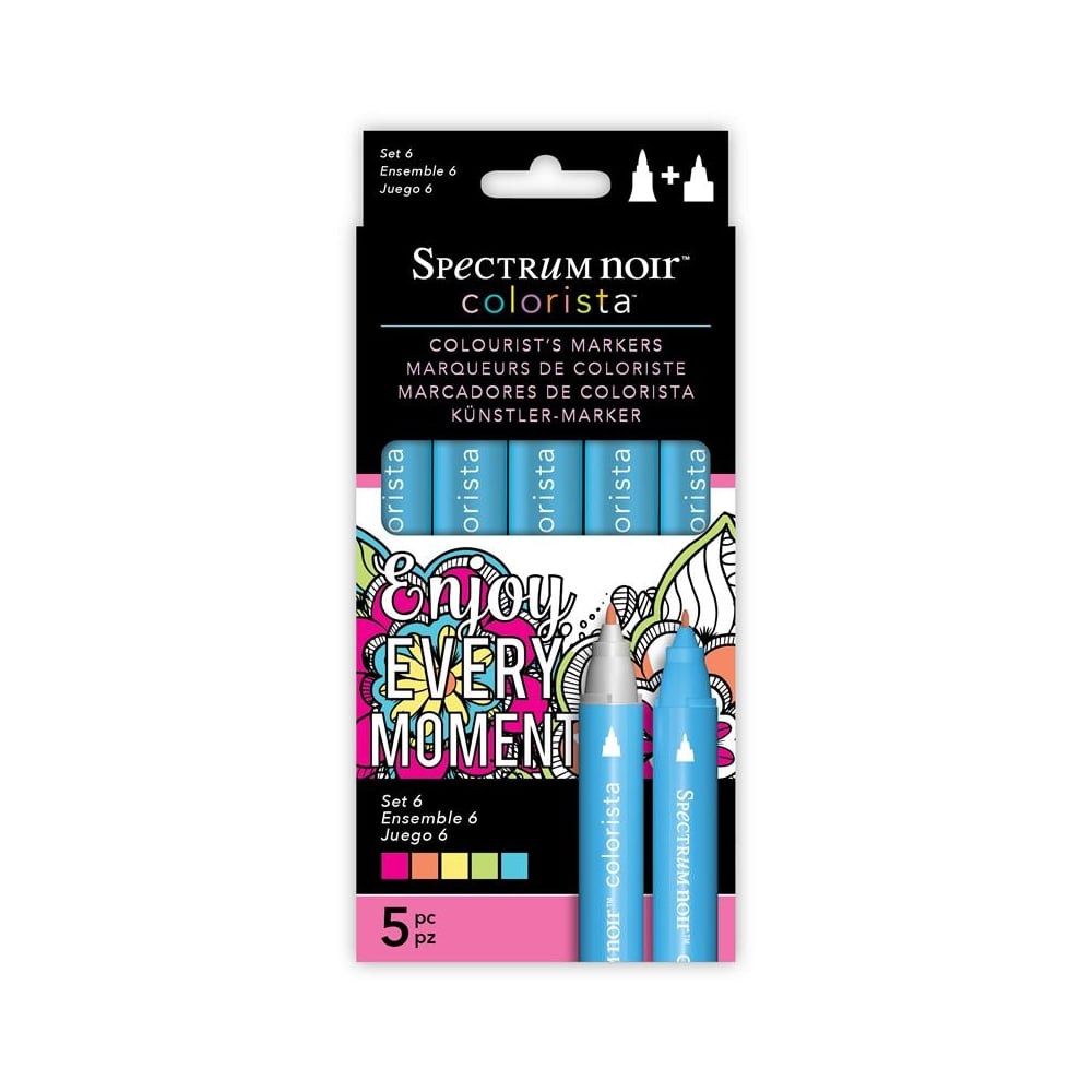 Spectrum Noir Colorista 5pk Markers - Set 6