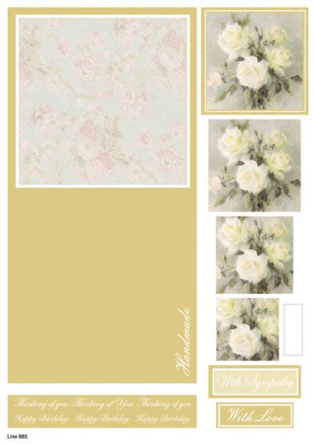885 DIE CUT 3D Decoupage Concept Cards