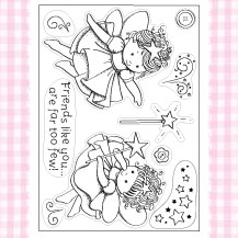 Sugar Buttons Fairy Friends Clear Stamp