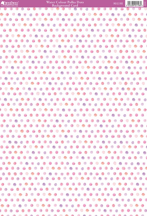 Language of Flowers Water Colour Polka Dots Background