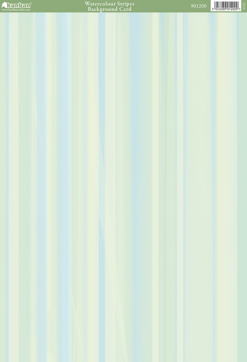 Language of Flowers Watercolour Stripes Background