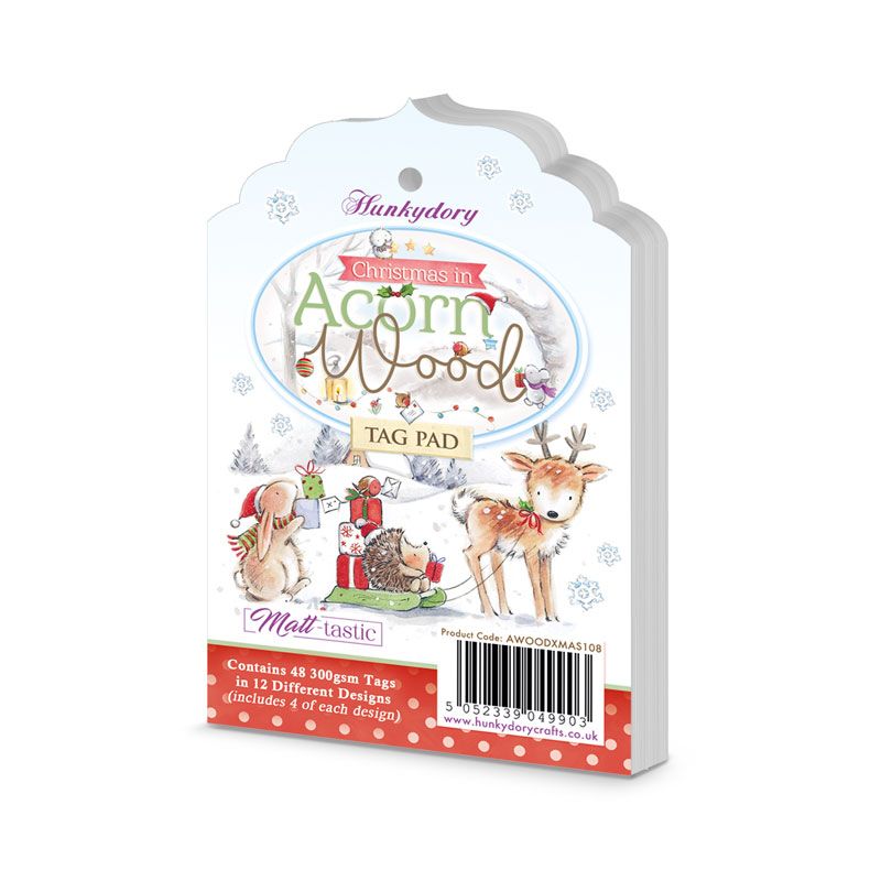 HD Christmas in Acorn Wood Tag Pad