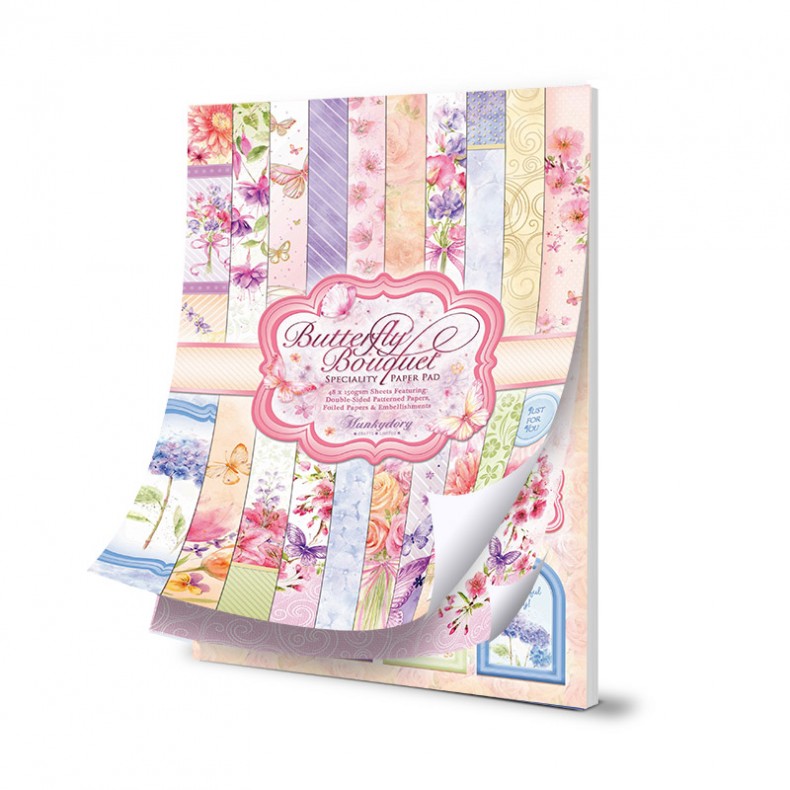 Butterfly Bouquet - A4 Speciality Paper Pad