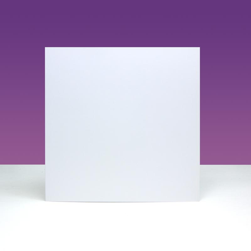 HD 6 x 6  Dove White Pre Scored Cards & Envelopes