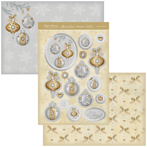 HD Elegant Christmas DIE CUT Decoupage - Beautiful Baubles