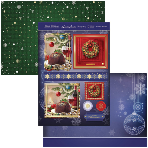 HD Classic Christmas DIE CUT Decoupage - A Festive Welcome