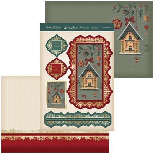 HD Vintage Christmas DIE CUT Decoupage - A Cosy Christmas