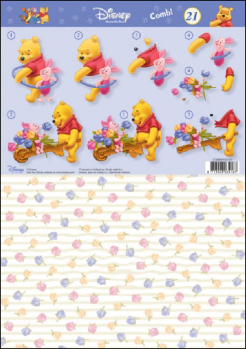 POOH COMBI No 21 3D Step by Step Decoupage