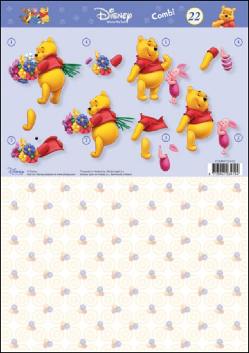 POOH COMBI No 22 3D Step by Step Decoupage