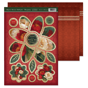 DISCONTINUED HD Premium Acc Foiled Toppers - Peonies in Blossom