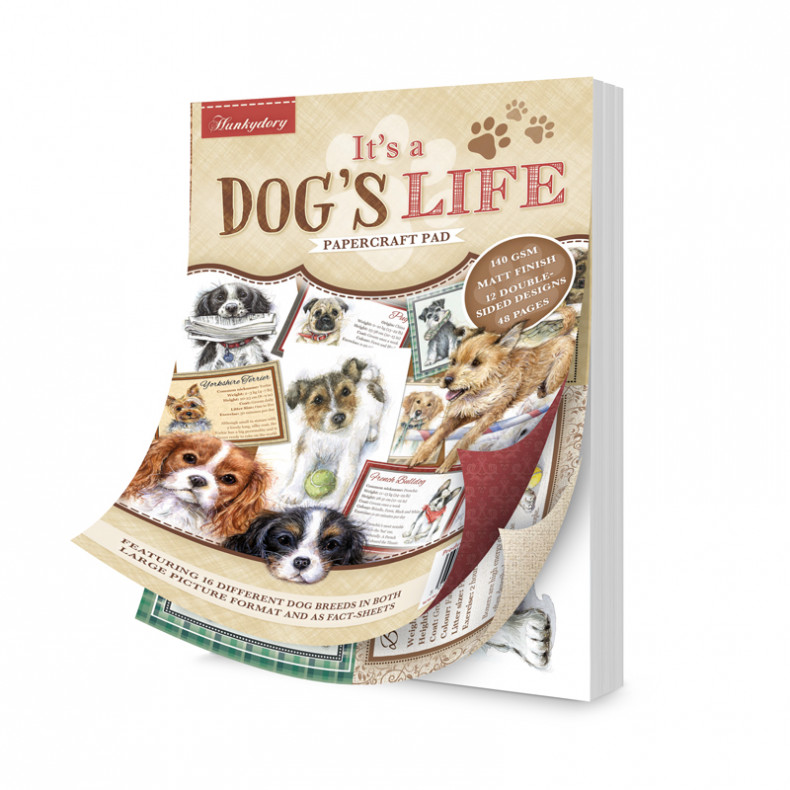 HD It\'s a Dog\'s Life A5 Papercraft Pad