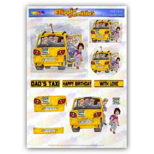 LP Flippin Families Decoupage Dads Taxi