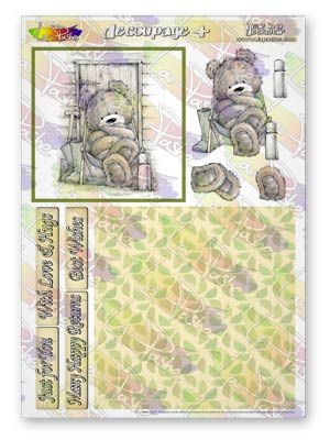 Decoupage Plus ~ Bear in a Deckchair