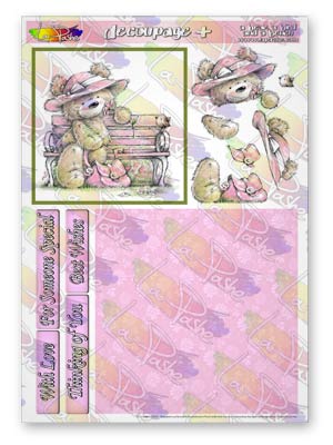 Decoupage Plus ~ A Bear a Bird and a Bench