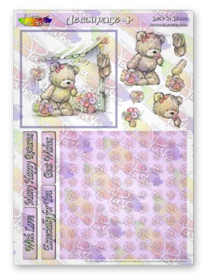 Decoupage Plus ~ Bear in Bloom