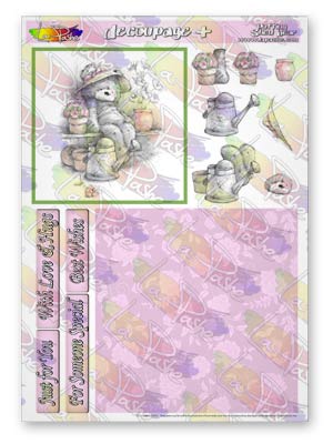Decoupage Plus ~ Potting Shed Bear