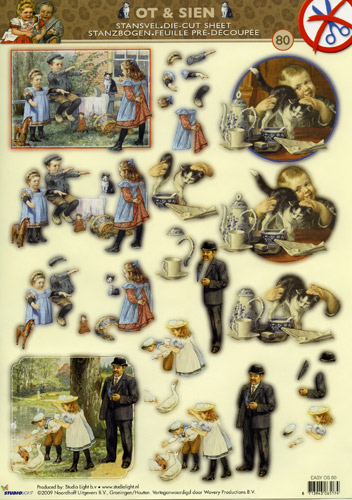 80 Vintage 3D DIE CUT SBS Decoupage