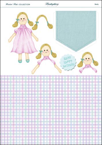 DISCONTINUED Pocket Pals ~ Betty 42 DIE CUT SBS 3D Decoupage