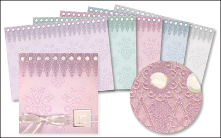 DISCONTINUED ~ Premium Card Blanks ~ String of Pearls
