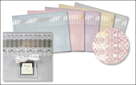 DISCONTINUED ~ Premium Card Blanks ~ Lace Borders