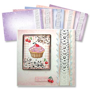 DISCONTINUED ~ Premium Card Blanks ~ Cupcake Heaven