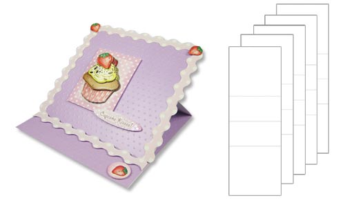 HD Shaped Cards ~ 6 x 6 inch Square Easel Card