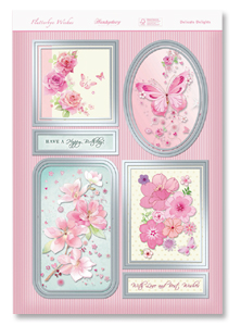 Flutterbye Wishes Beautiful Blossoms Individual Toppers & Pyramo