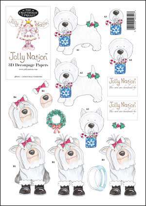 Jolly Nation Christmas Pets ~  Terriers