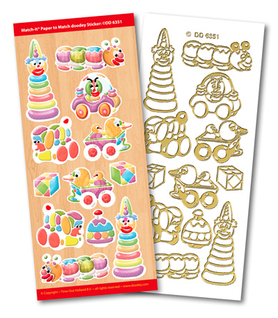 Toys Match It Outline Stickers 6351