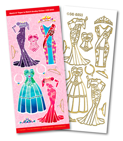 Dress Match It Outline Stickers 8503