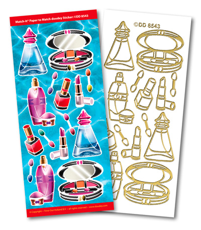 Make Up Match It Outline Stickers 8543