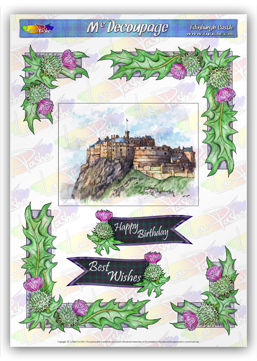 LP Edinburgh Castle McDecoupage Scottish Range