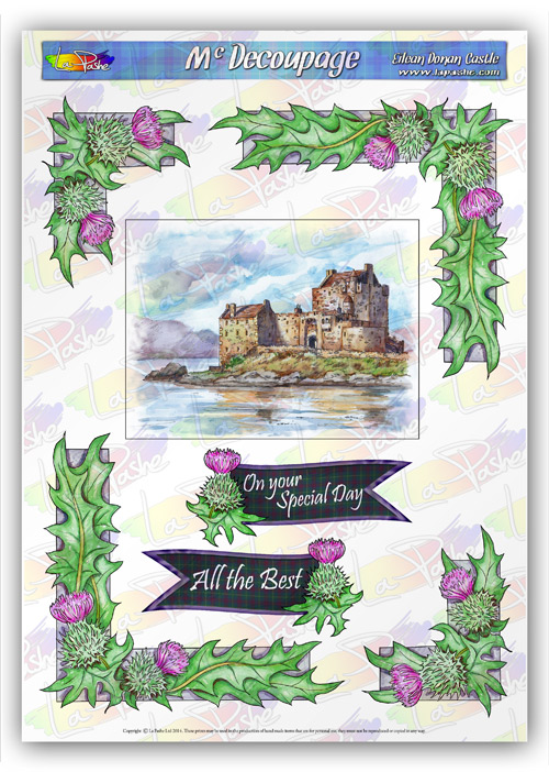 LP Eilean Donan Castle McDecoupage Scottish Range