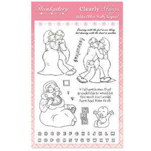 Golden Oldies Waltz Surprise Rubber Stamp