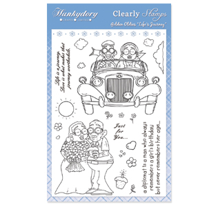 Golden Oldies Life\'s Journey Rubber Stamp